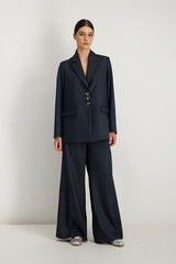 RAINA NIGHT BLUE BUTTON BACK JACKET