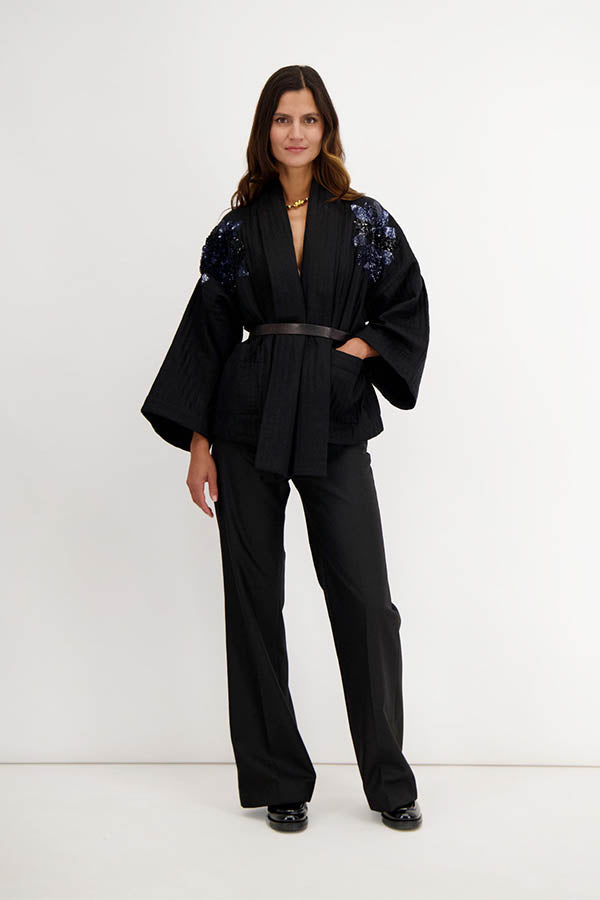 FESTIE EMBROIDERED KIMONO