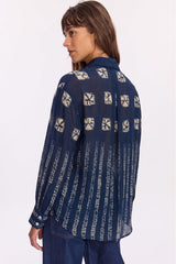 RUSTY INDIGO PRINTED SHIRT