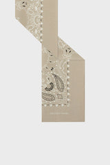 DAYANA GREEN PRINTED COTTON SQUARE SCARF