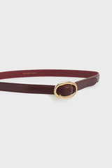 SOFIA REDWINE LEATHER BELT