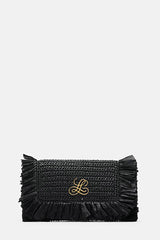 ILI BLACK FRINGED CLUTCH - FASHION SHOW
