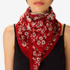 FAUST RED 100 SQUARE SCARF