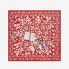 FAUST RED 100 SQUARE SCARF