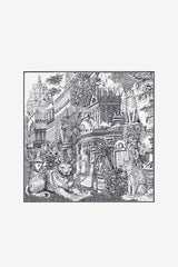 PIRANESI BLACK 65 SQUARE SCARF