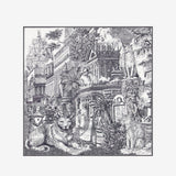 PIRANESI BLACK 65 SQUARE SCARF