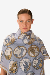 CHANCE INOUI BLUE 100 SCARF