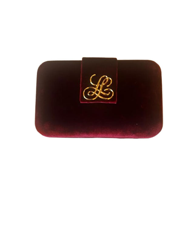 INTACCO RED ELEGANT MONOGRAM CLUTCH