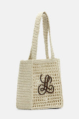 ISOLETTE IVORY RAFFIA MINI BAG