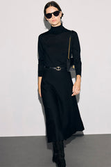 TAYA MILANO KNIT MIDI-SKIRT