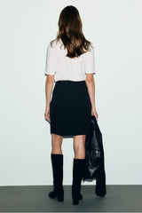 THEA GOLDEN BUTTONS SHORT SKIRT