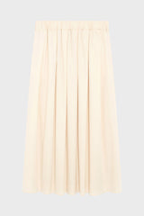 NEYLA PLEATED COTTON MIDI SKIRT