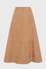 JINA COTTON MIDI SKIRT