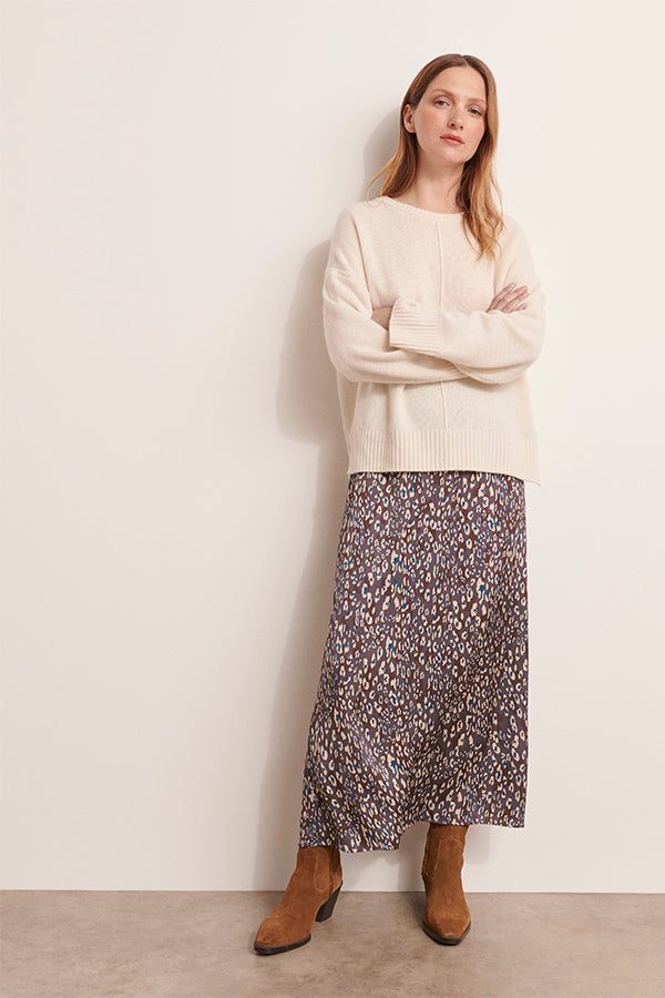 JAGUAR LONG PRINTED SKIRT