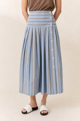 JOYAU STRIPED SKIRT
