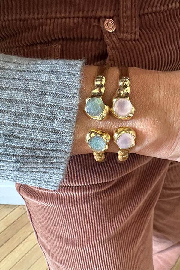 TILLEUL YOU&ME PINK QUARTZ BANGLE