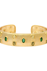 ONDINE GREEN CABOCHON BANGLE