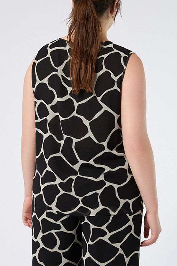 KABUKI PRINTED GEORGETTE TOP