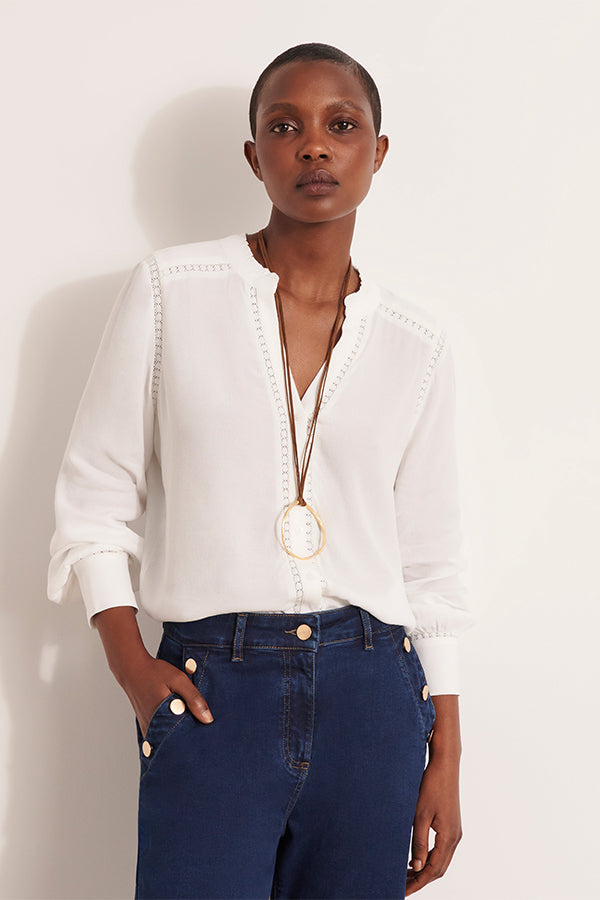 KAFTAN BRASS RING LONG NECKLACE