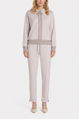OTTILIA WHITE STRAIGHT TROUSERS