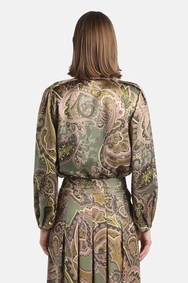 LATERINA PAISLEY PRINT BLOUSE