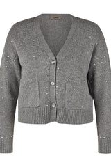 GREY KNIT CARDIGAN