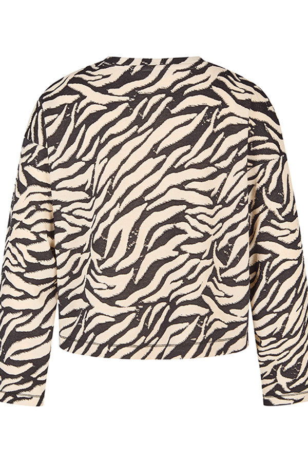 ZEBRA PRINT LONG SLEEVE SHIRT