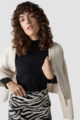 BLACK TURTLENECK KNIT SWEATER