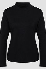 BLACK TURTLENECK KNIT SWEATER