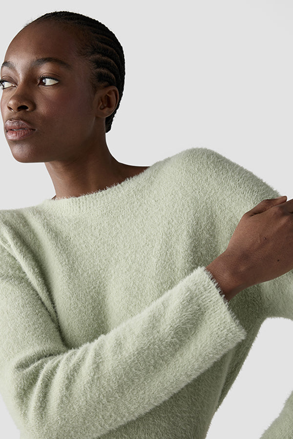 LIGHT GREEN LONG SLEEVE SHIRT