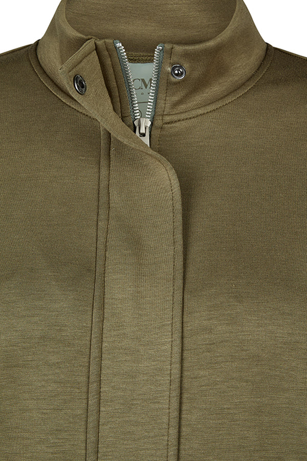 KHAKI ZIP UP JACKET
