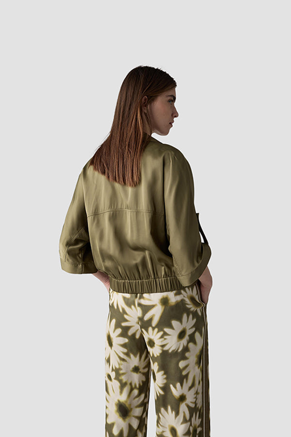 KHAKI BUTTON UP JACKET