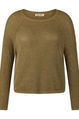 OLIVE GREEN KNIT SWEATER