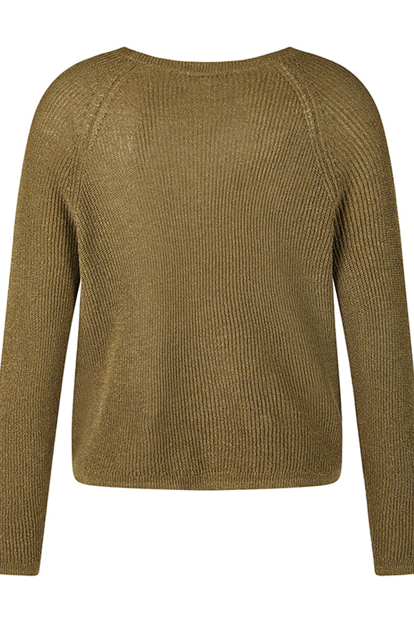 OLIVE GREEN KNIT SWEATER