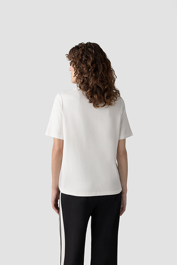 WHITE GRAPHIC T SHIRT