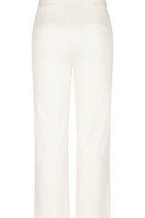 WHITE HIGH WAISTED WIDE LEG TROUSERS