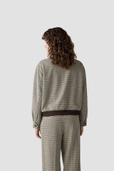 BEIGE HIGH COLLAR JACKET
