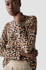 LEOPARD PRINT LONG SLEEVE SHIRT