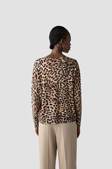 LEOPARD PRINT LONG SLEEVE SHIRT