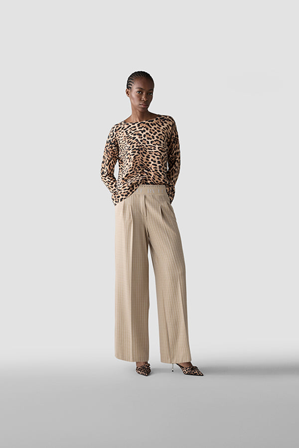 LEOPARD PRINT LONG SLEEVE SHIRT