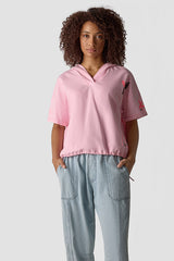 TIE-HEM SHORT SLEEVE SHIRT