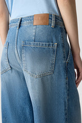 TURN-UP HEM WIDE-FIT JEANS