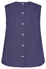 SLEEVELESS EMBROIDERED HEM TOP