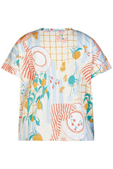 ABSTRACT PRINT SHORT SLEEVE SHIRT