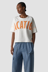 LARGE LETTERING PRINT T-SHIRT