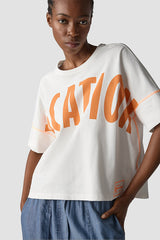 LARGE LETTERING PRINT T-SHIRT
