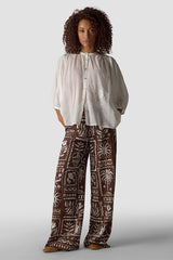 3/4 SLEEVE BUTTON-UP SHIRT