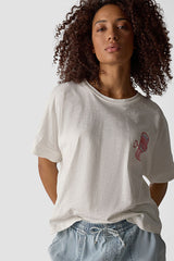 GRAPHIC TEXT BACK PRINT T-SHIRT