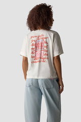 GRAPHIC TEXT BACK PRINT T-SHIRT