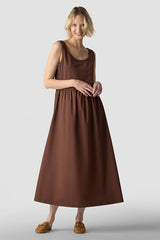SLEEVELESS FIT FLARE DRESS